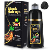 3 in 1 Black Hair Dye Shampoo - Can cover gray hairs,Herbal Ingredients Na