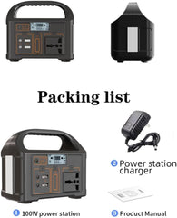 Mini Portable Power Station 100Wh Backup Lithium Battery, 240V 100W Pure Sine Wa