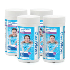 Chlorine Granules for Hot Tub, Spa & Swimming Pool, Rapid Water Disinfectant & Pool Cleaning Treatment, Available in 1kg/2kg/4kg/5kg