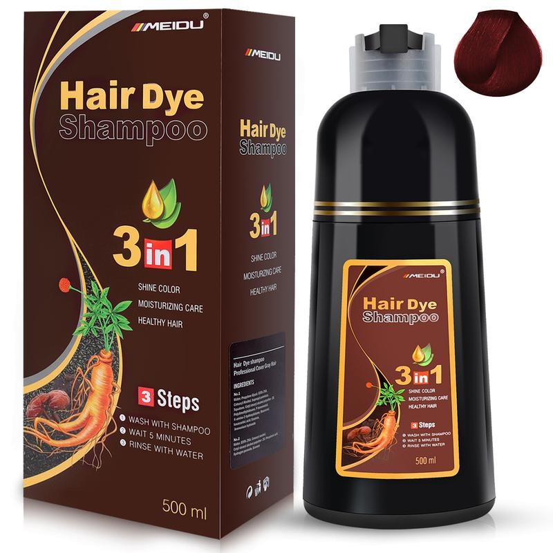 3 in 1 Black Hair Dye Shampoo