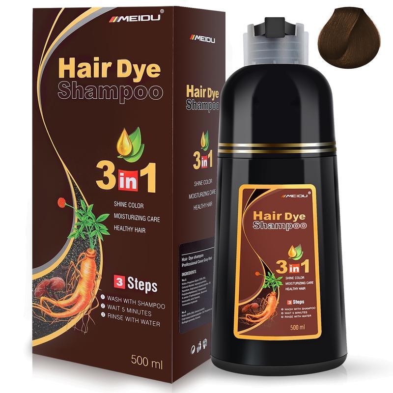 3 in 1 Black Hair Dye Shampoo