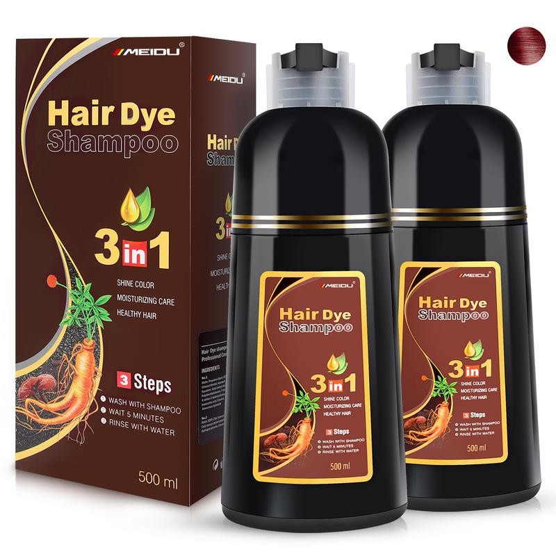 3 in 1 Black Hair Dye Shampoo