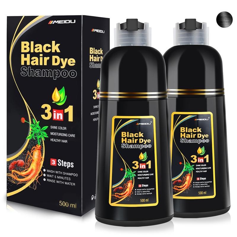 3 in 1 Black Hair Dye Shampoo