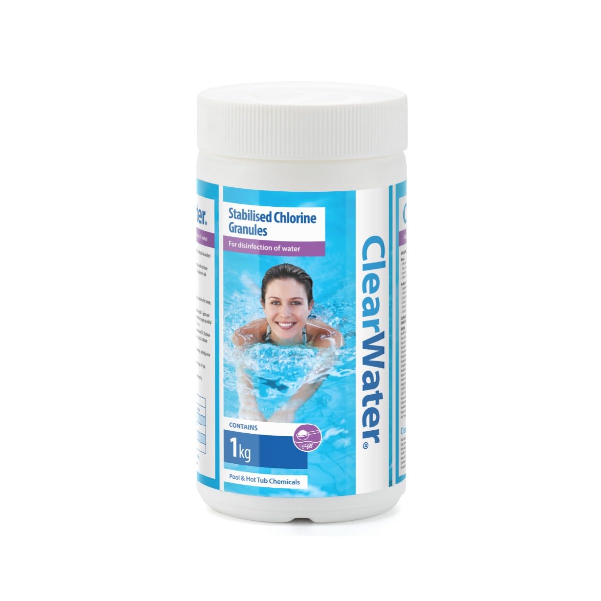 Chlorine Granules for Hot Tub, Spa & Swimming Pool, Rapid Water Disinfectant & Pool Cleaning Treatment, Available in 1kg/2kg/4kg/5kg