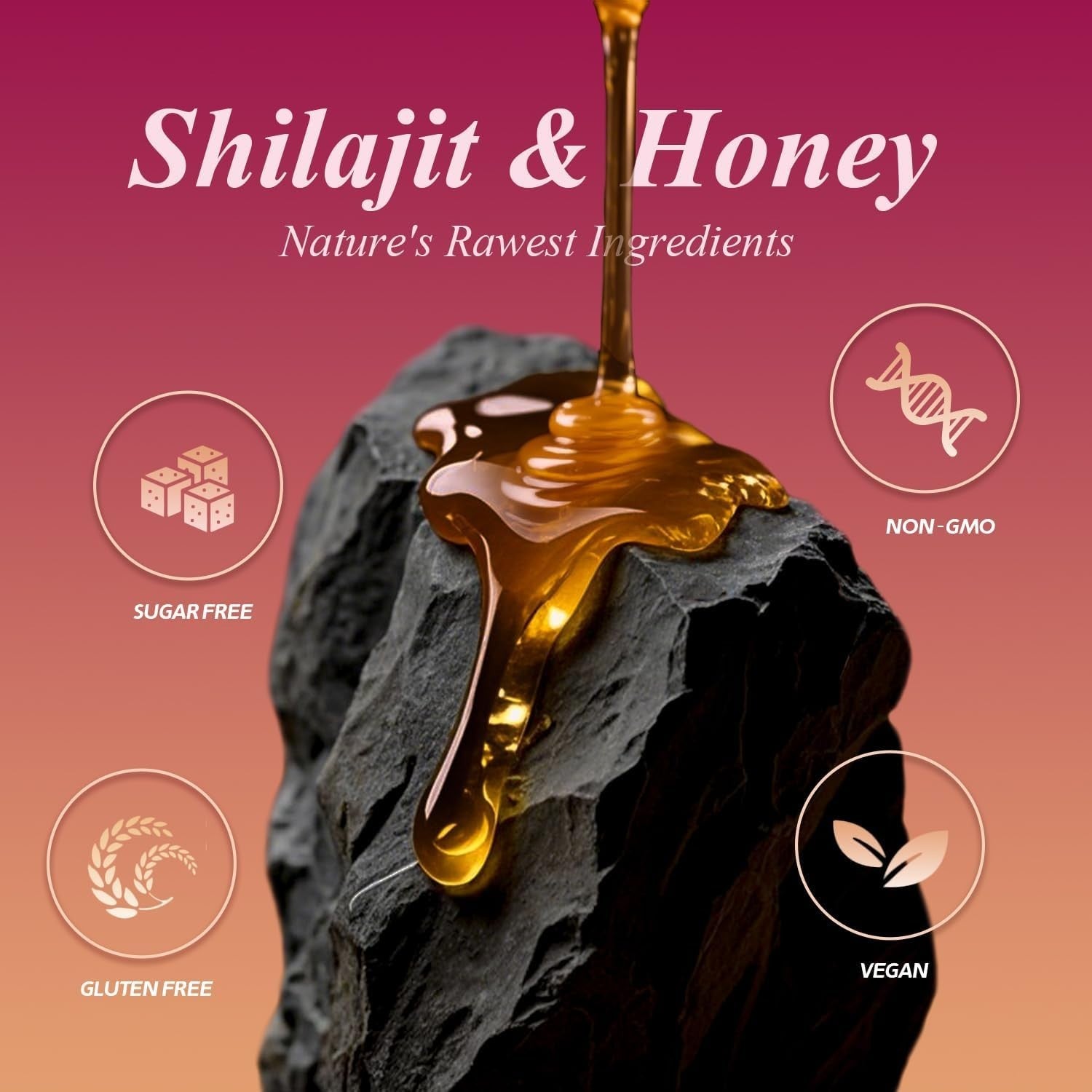 Shilajit Honey Sticks for Women - Strawberry Flavor | Hormone Balance & Natural