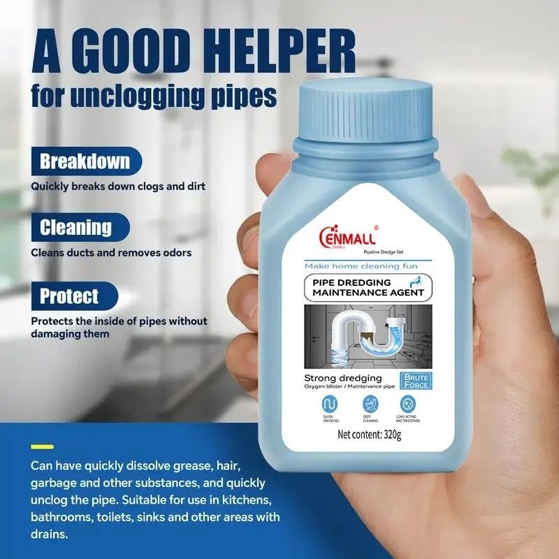 ENMALL Powerful household safety grade oil pipe, drain cleaner,sewer, bathroom u