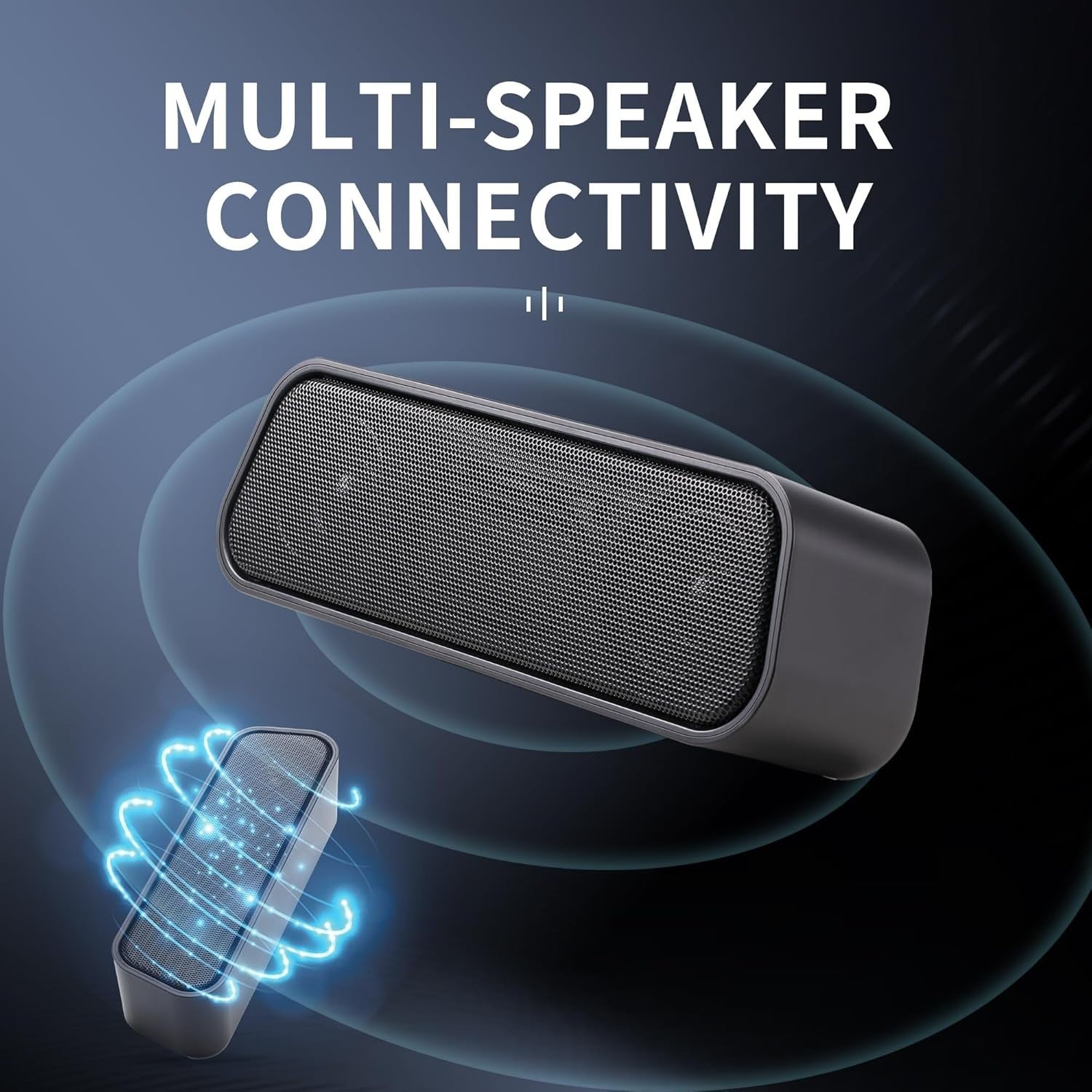 Bluetooth Speaker Wireless, Portable Speaker Stereo Sound Bluetooth 5.3 IPX7 Wat