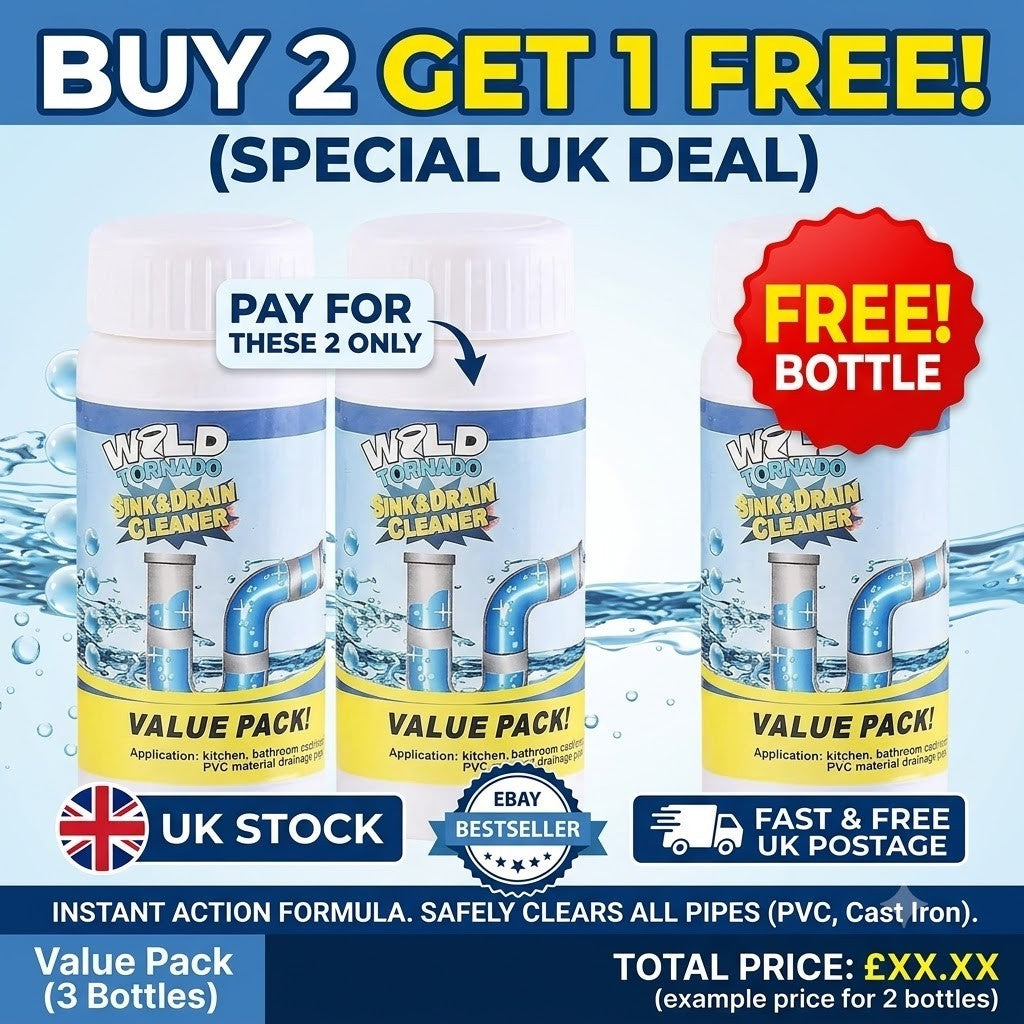 Powerful Sink Foaming Drain Cleaner, Wild Sink and DrainCleaner Powder,Powerful
