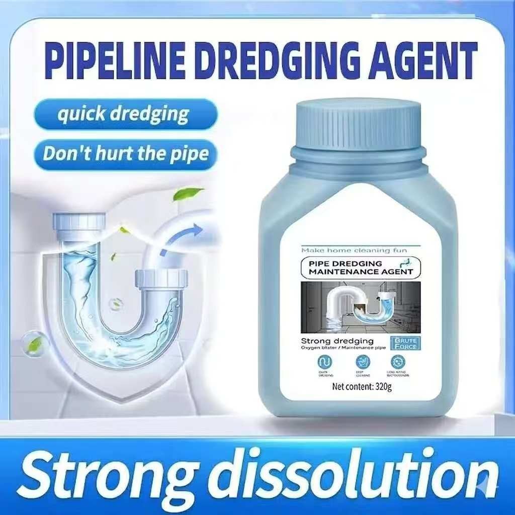 Powerful Pipe Dredging Agent for Kitchen and Toilet Pipe Lines, Strong Pipe Dred