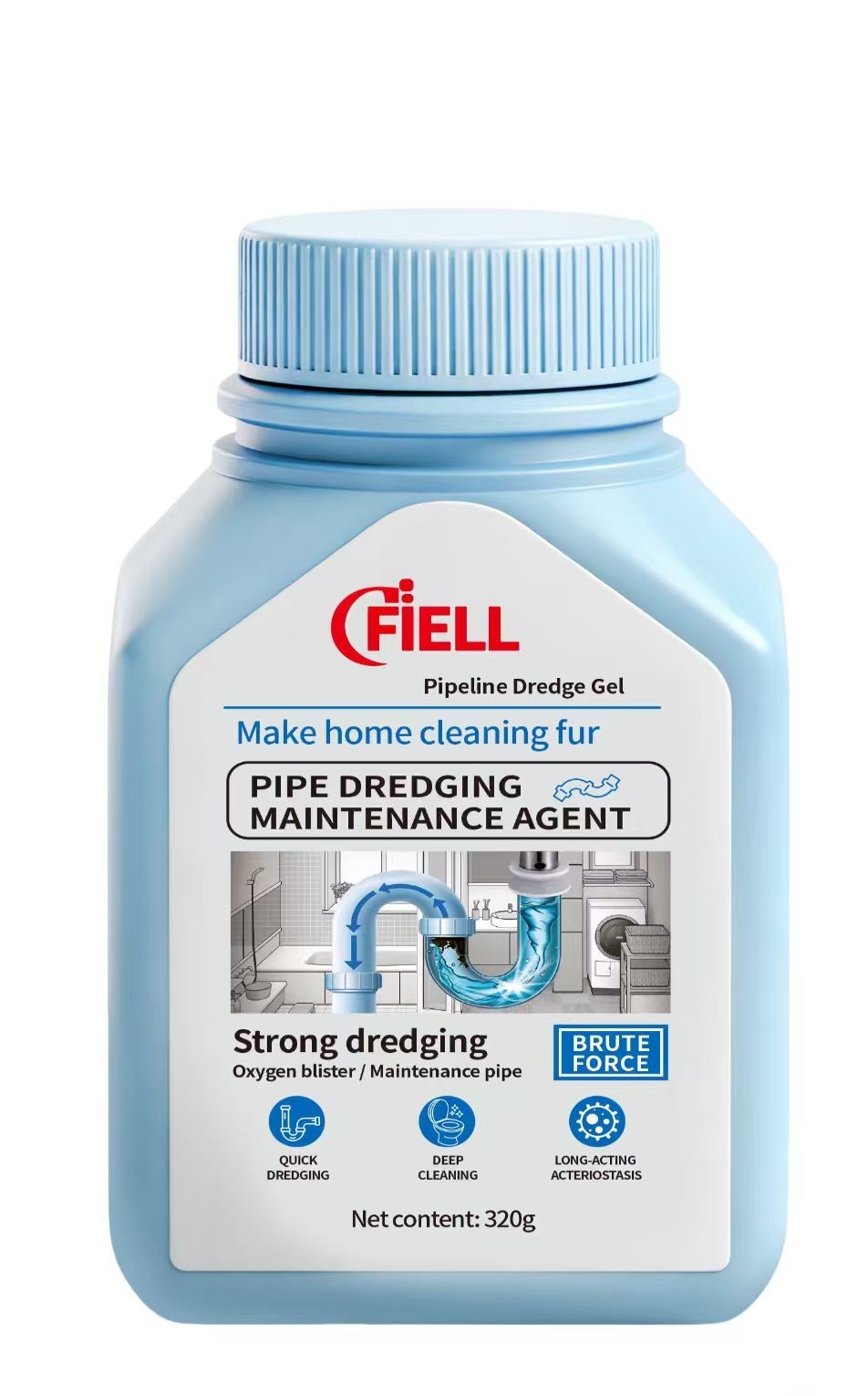 Powerful Pipe Dredging Agent for Kitchen and Toilet Pipe Lines, Strong Pipe Dred