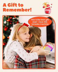 Kids Karaoke Machine 2 Microphones Gift for Girl: [Newest] Girl Birthday Present