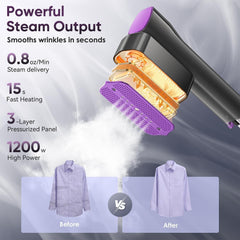 VIWAVE Clothes Steamer Handheld,100-240V Dual Voltage Travel Steamer for Clothes