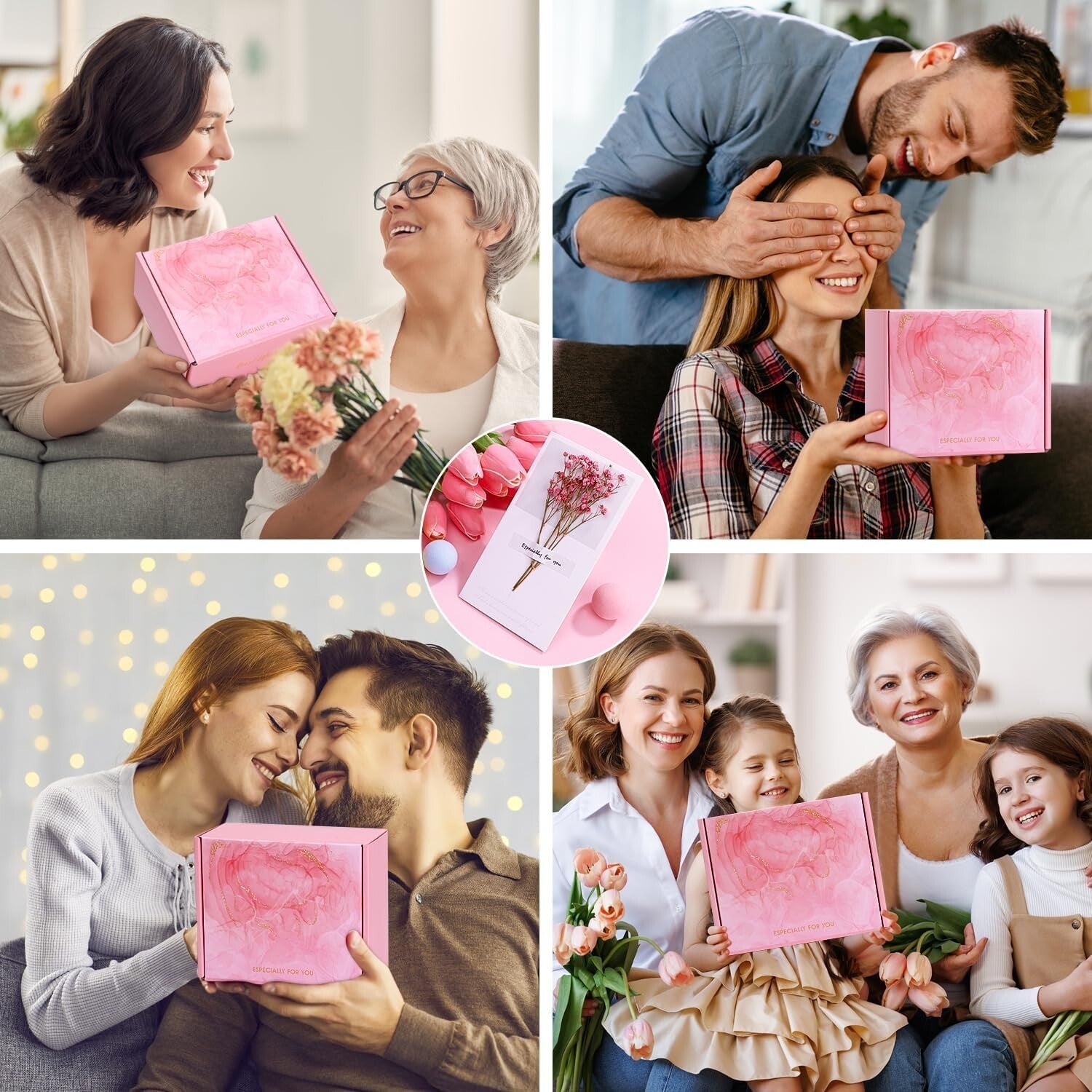 Birthday Pamper Gifts for Women, Unique Self Care Package Relaxation Spa Ba KXXP