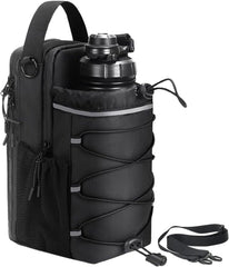 Magnetic Bottle Bag | Fitness Bottle with Phone Holding Sleeve | Portable Leak-P
