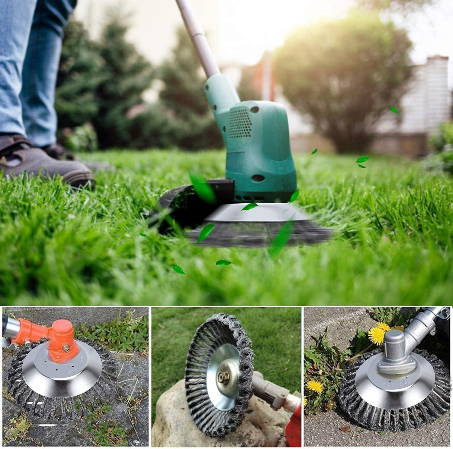 HAUSPROFI 8'' Grass Trimmer Cutter Head for Garden Lawn Mower, Strimmer Wire Bru