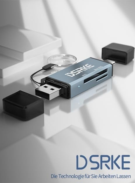 SD Card Reader, USB C Card Reader, SD/Micro SD Card Reader OTG Adapter for SD/MM