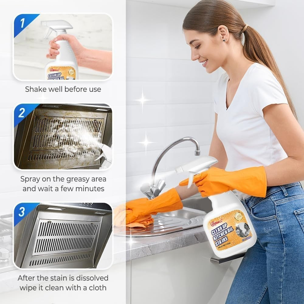 Oven Cleaner Heavy Duty Oven Cleaner Foam Cleaners for BBQ, Grill, Hob & Stoveto