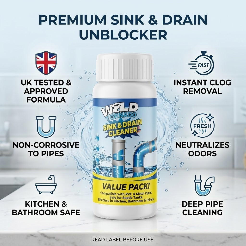 Powerful Sink Foaming Drain Cleaner, Wild Sink and DrainCleaner Powder,Powerful