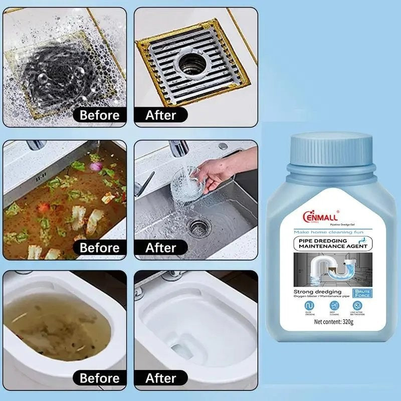 ENMALL Powerful household safety grade oil pipe, drain cleaner,sewer, bathroom u