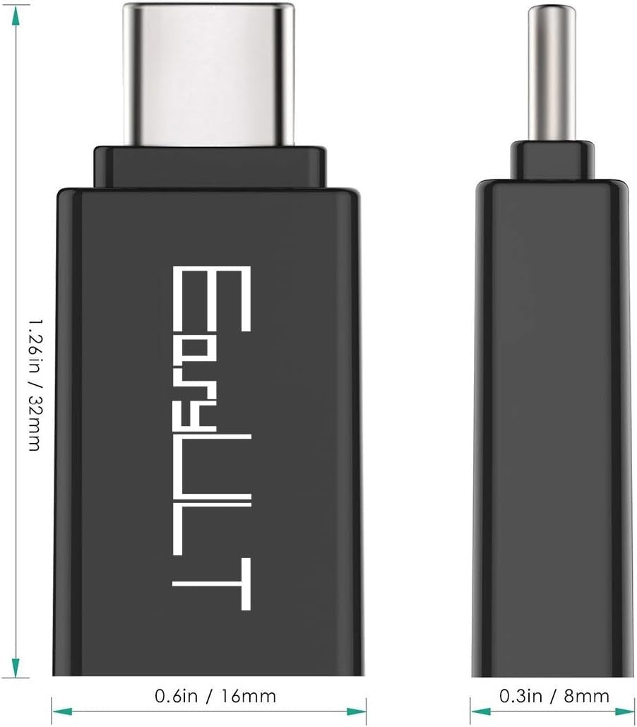 EasyULT USB C to USB 3.0 Adapter[4PCS], USB OTG Type C Male to USB A Female Adap