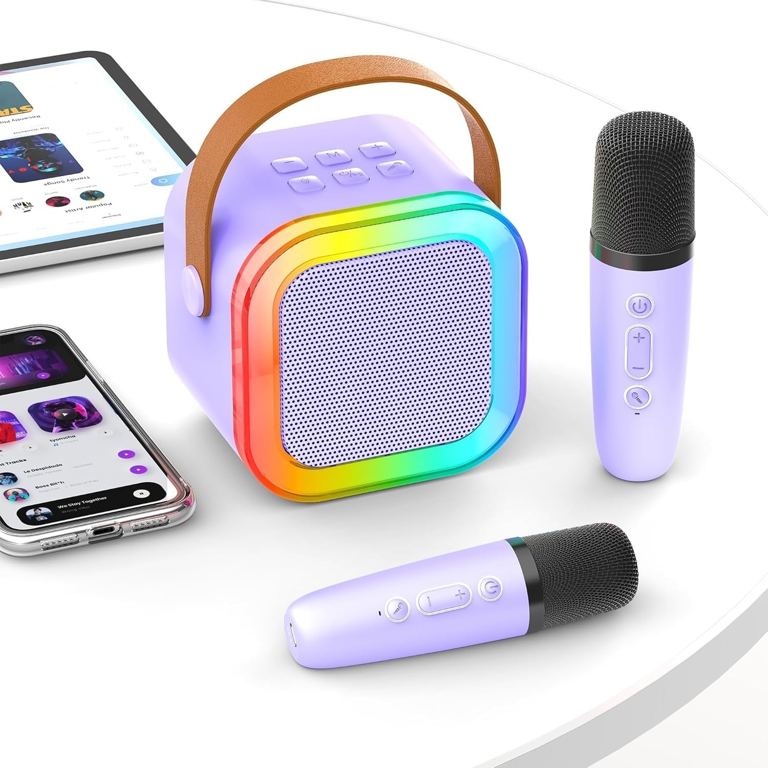 Kids Karaoke Machine 2 Microphones Gift for Girl: [Newest] Girl Birthday Present