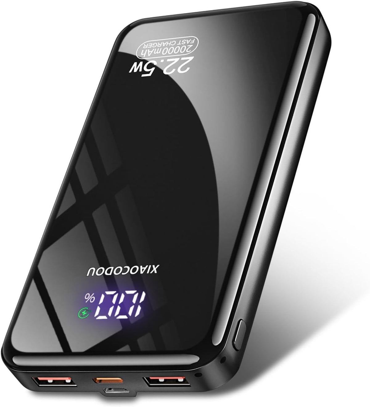 20000mAh Power Bank, PD 20W & USB-C 22.5W Fast Charging Portable Charger with LCD Display, External Battery Pack for Smartphone, Smartwatch, Travel Camping Outdoor