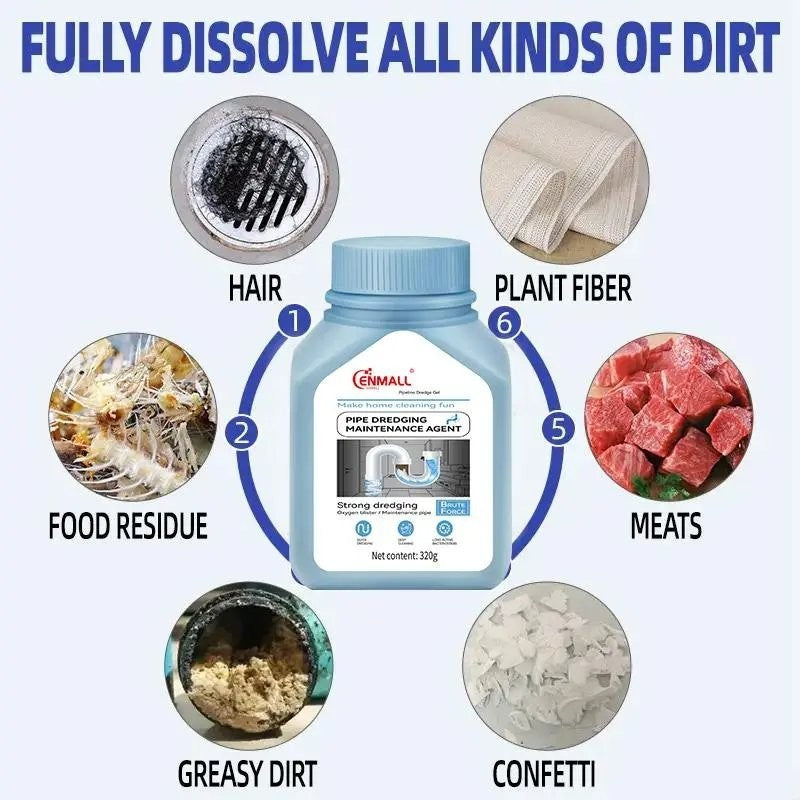ENMALL Powerful household safety grade oil pipe, drain cleaner,sewer, bathroom u