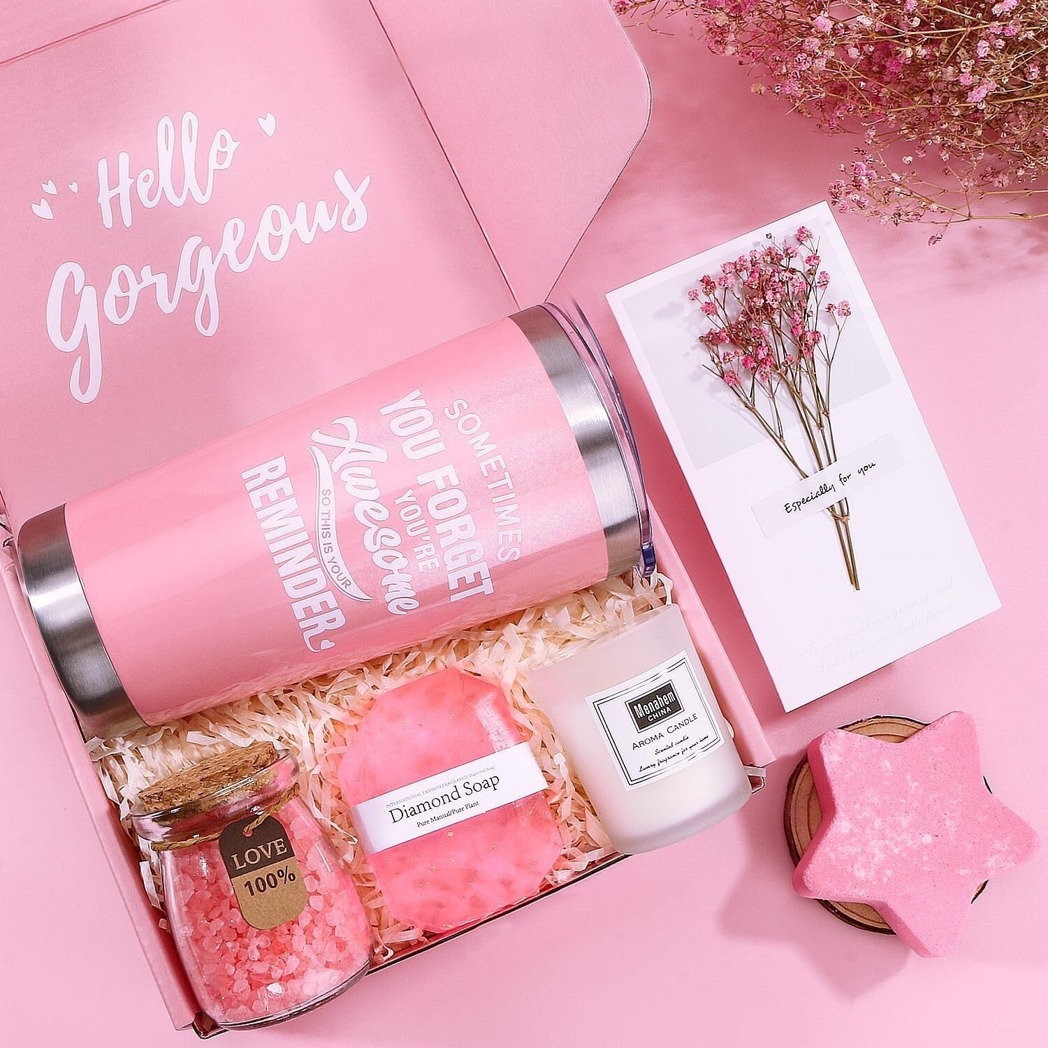 Birthday Pamper Gifts for Women, Unique Self Care Package Relaxation Spa Ba KXXP