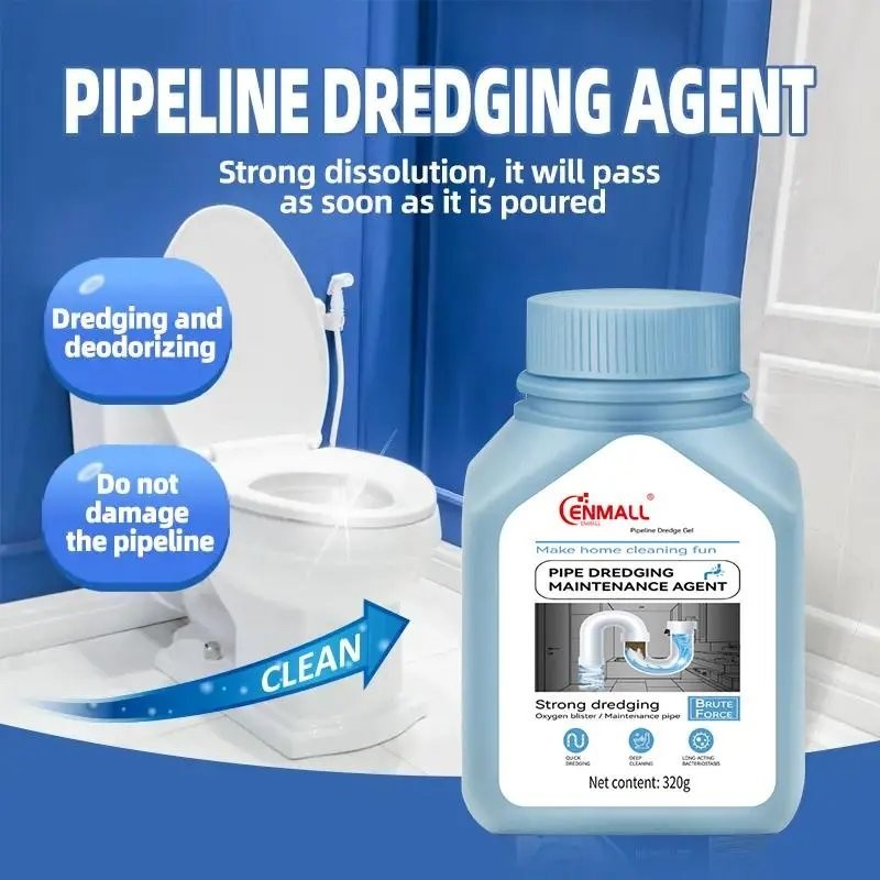 ENMALL Powerful household safety grade oil pipe, drain cleaner,sewer, bathroom u