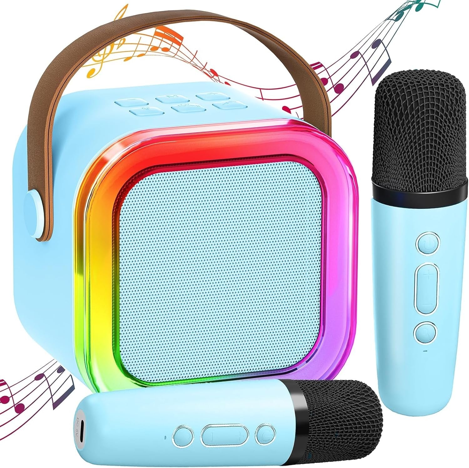 Kids Karaoke Machine 2 Microphones Gift for Girl: [Newest] Girl Birthday Present