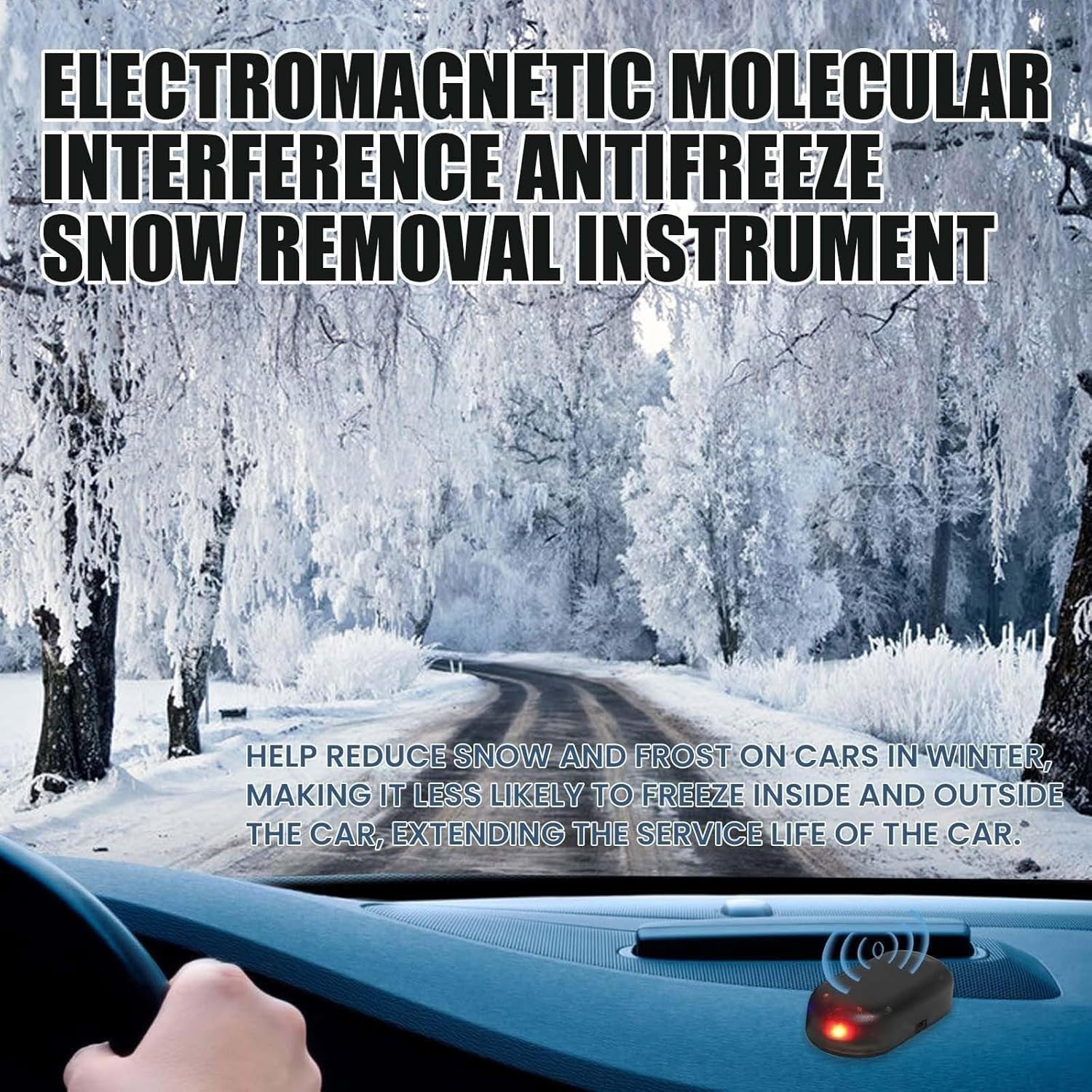 Car Snow Removal Tool - USB Rechargeable, Auto Car Electromagnetic Molecular Win