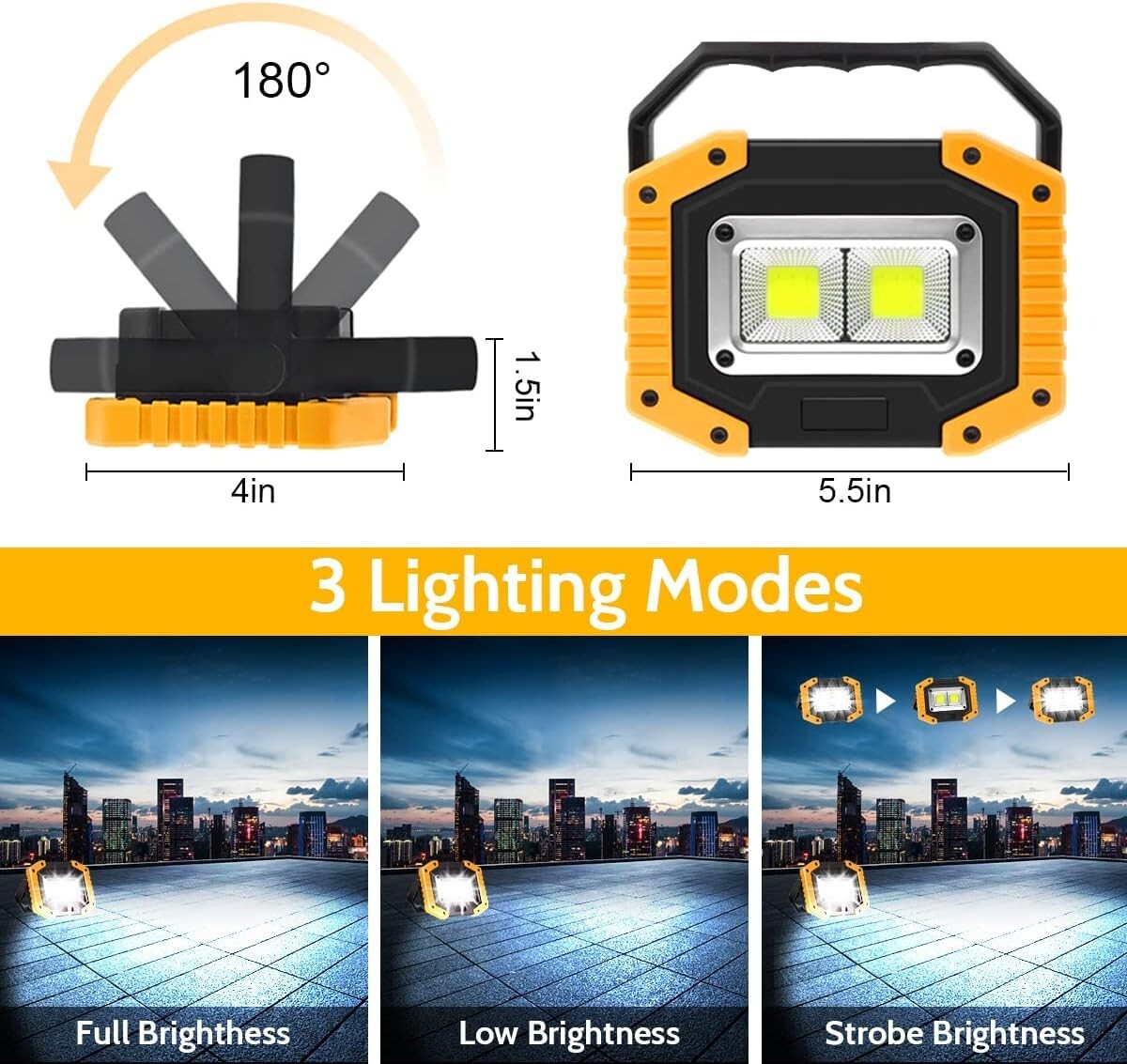 Rechargeable LED Work Light 30W