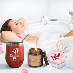 60th Birthday Gifts for Women, Personalised Birthday Hampers for Women TurniA9YB