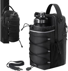 Magnetic Bottle Bag | Fitness Bottle with Phone Holding Sleeve | Portable Leak-P