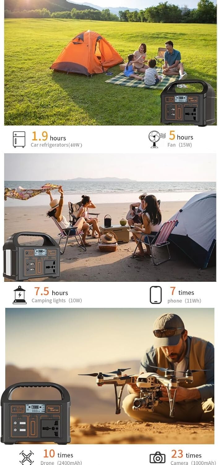Mini Portable Power Station 100Wh Backup Lithium Battery, 240V 100W Pure Sine Wa