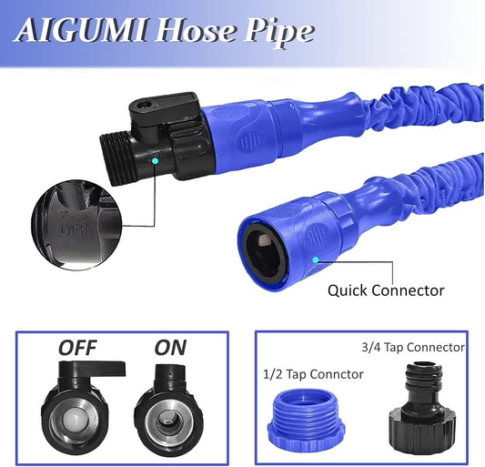 100FT Expandable Garden Hose Pipe,Expanding Hose Pipe with 8 Function Spray NHX9