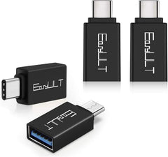 EasyULT USB C to USB 3.0 Adapter[4PCS], USB OTG Type C Male to USB A Female Adap